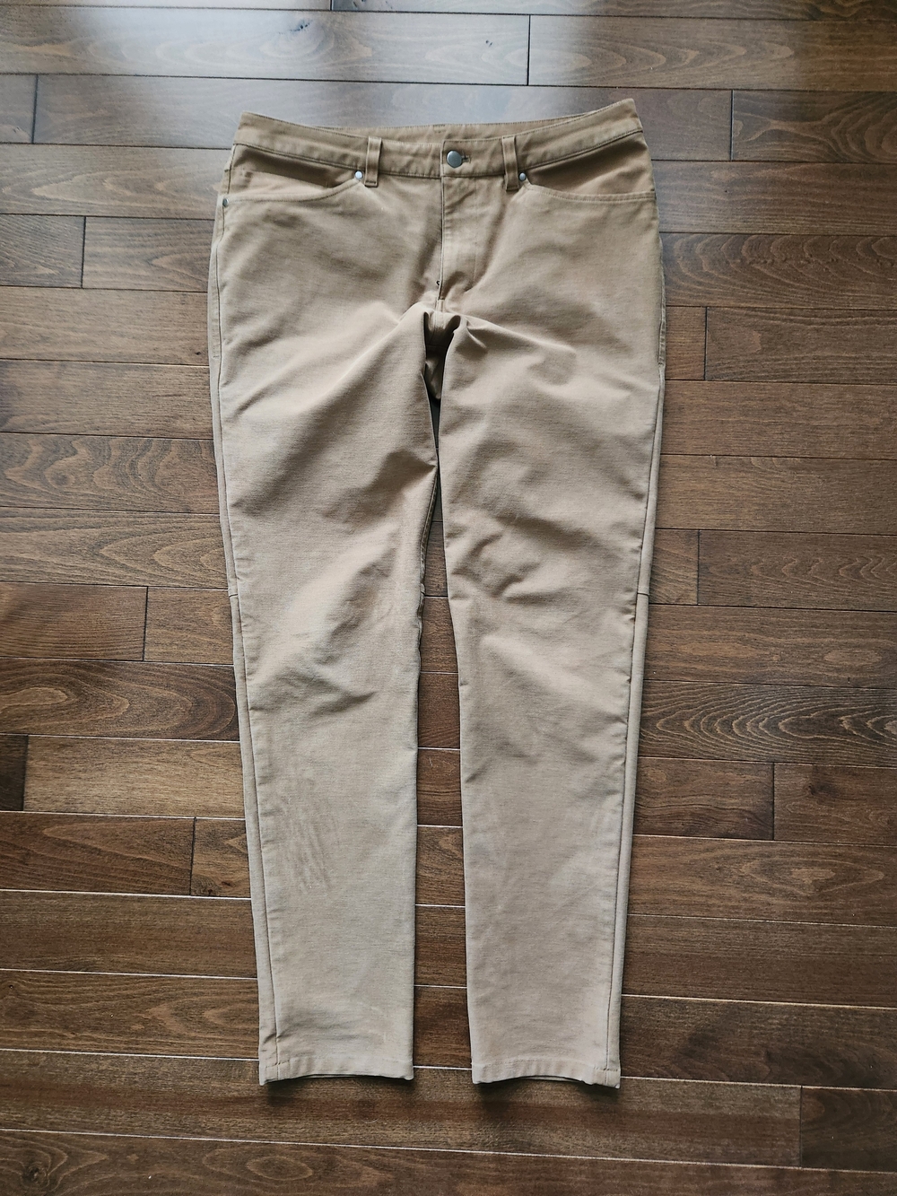 lululemon athletica Men's Tan Slim Chino Pants
